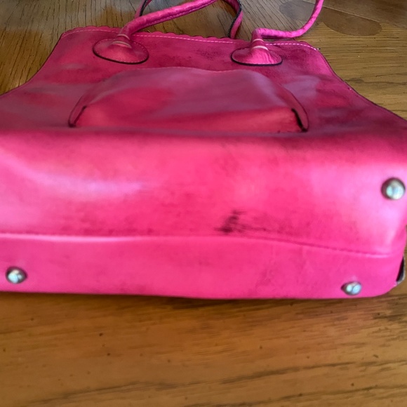 Patricia Nash Leather Handbag Cutout Adeline - Picture 6 of 9